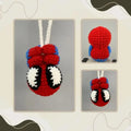 Crochet Spider-Man Car Hanging, Handmade Superhero Rearview Mirror Charm