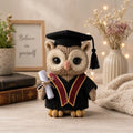 Crochet Owl Graduation Plush, Handmade Amigurumi Owl Doll, Cute Graduation Gift, Student Keepsake, Owl Lover Gift
