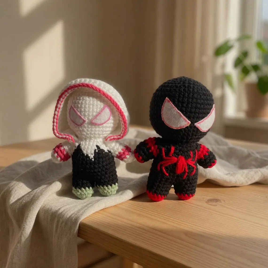 Crochet Spider-Man Plush, Handmade Superhero Amigurumi Plush, Cute Graduate Gift, Spider Man Inspired Doll