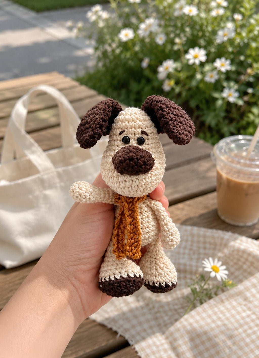 Crochet Dog Plush, Handmade Puppy Amigurumi, Cute Dog Crochet Doll, Soft Animal Plush, Dog Lover Gift, Cozy Handmade Decor
